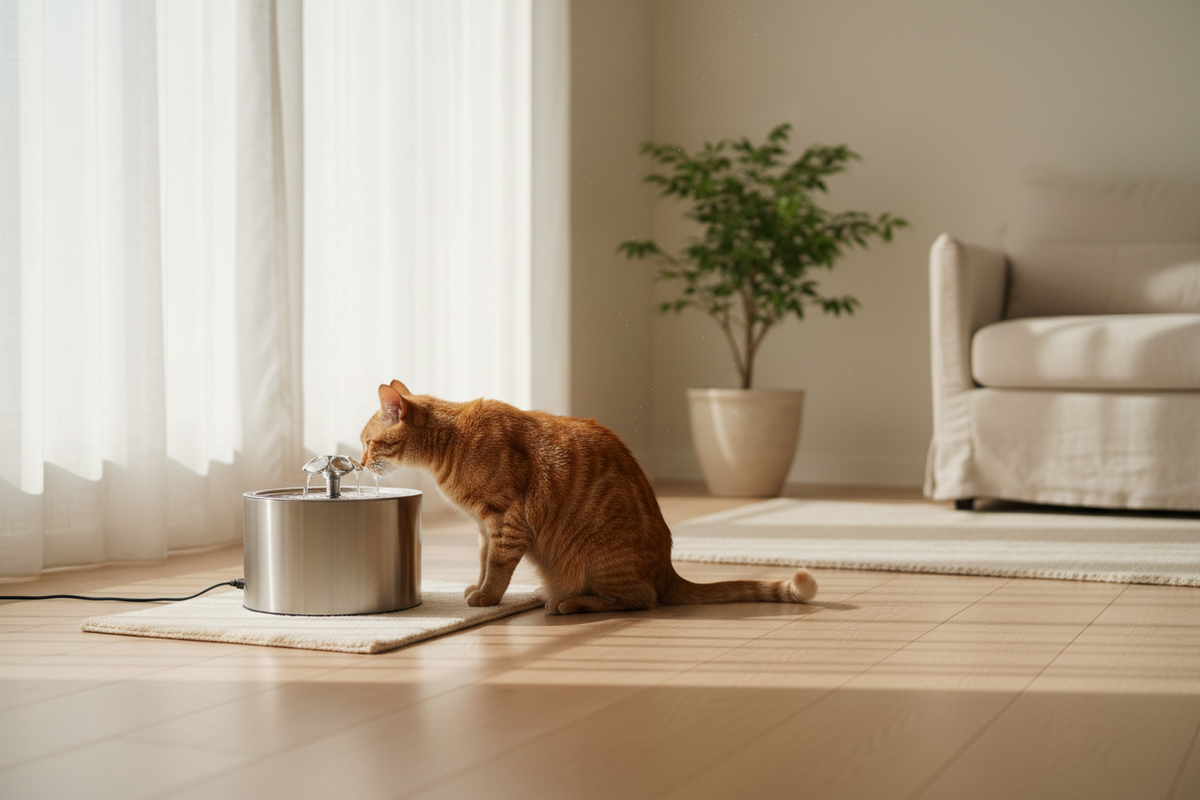 How to set up a cat water station they’ll actually use