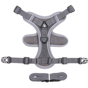 Reflective Mesh Cat Harness and Leash Set — Grey variant