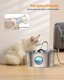 3.2-Liter Stainless-Steel Cat Water Fountain with Multi-Filter — product detail 5