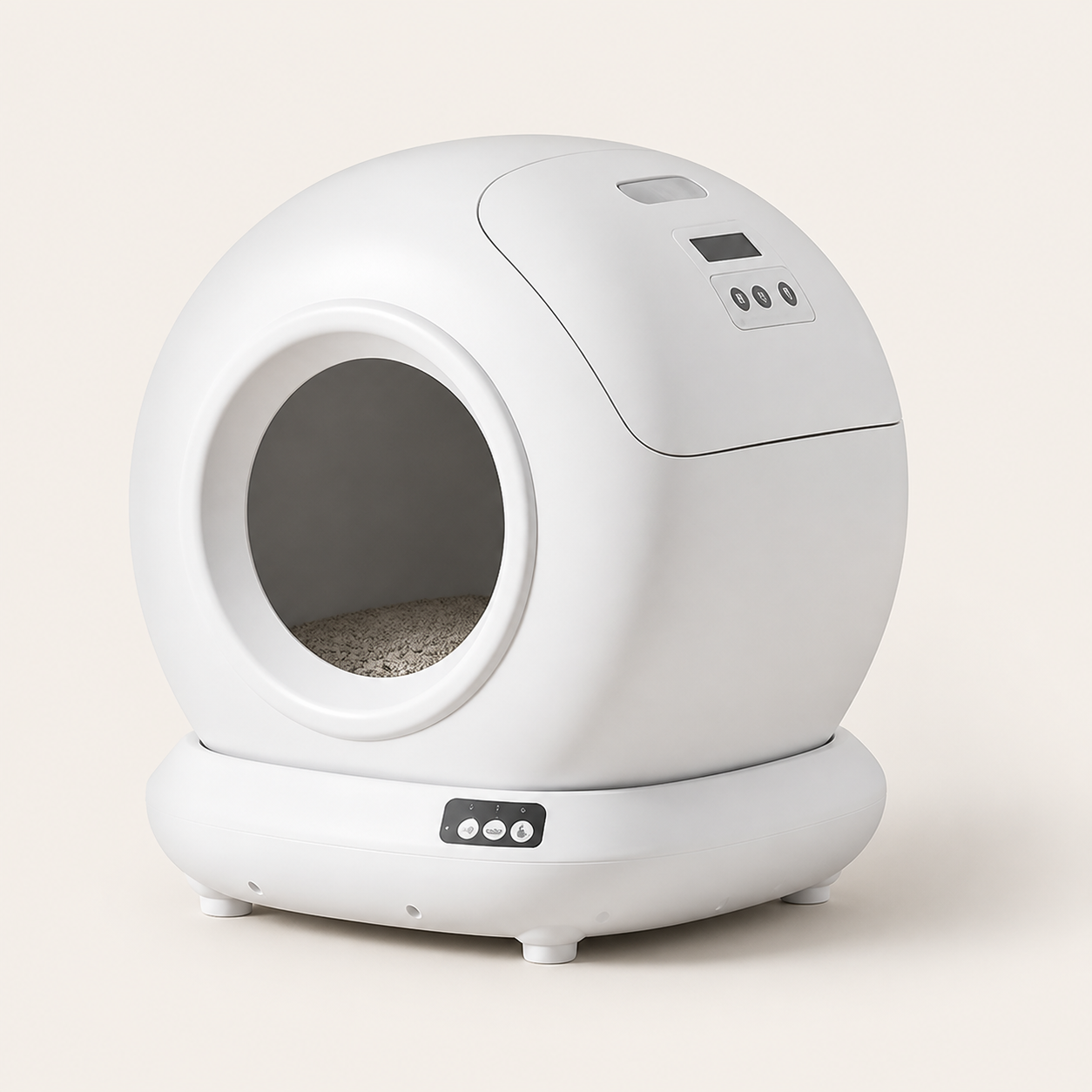 78-Liter Smart Self-Cleaning Cat Litter Box — clean background product view