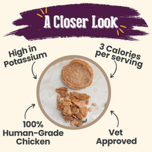 Single-Ingredient Dehydrated Chicken Crumbles Cat Treats — 3 oz Resealable Bag