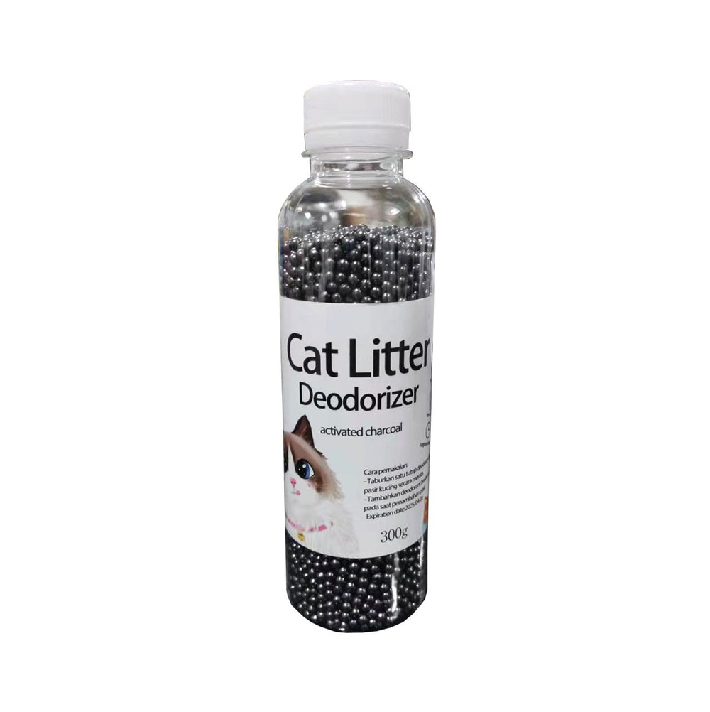 Activated-Carbon Cat Litter Deodorizer Beads — clean background product view