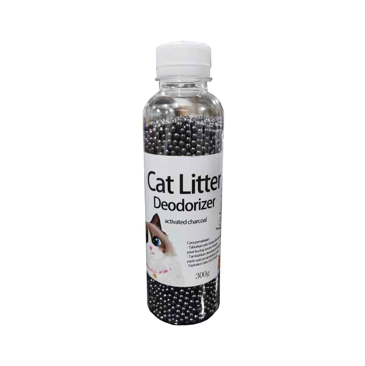 Activated-Carbon Cat Litter Deodorizer Beads — clean background product view