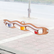 Adhesive Wavy Wall-Track Ball Toy for Cats — product detail 3