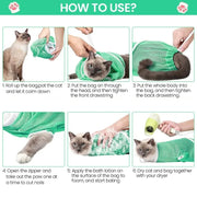 Adjustable Mesh Cat Grooming Support Bag — product detail 6