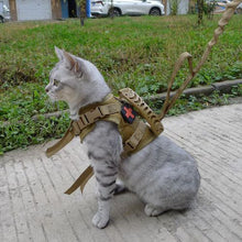 Adjustable Tactical Cat Harness in Black — product detail 1
