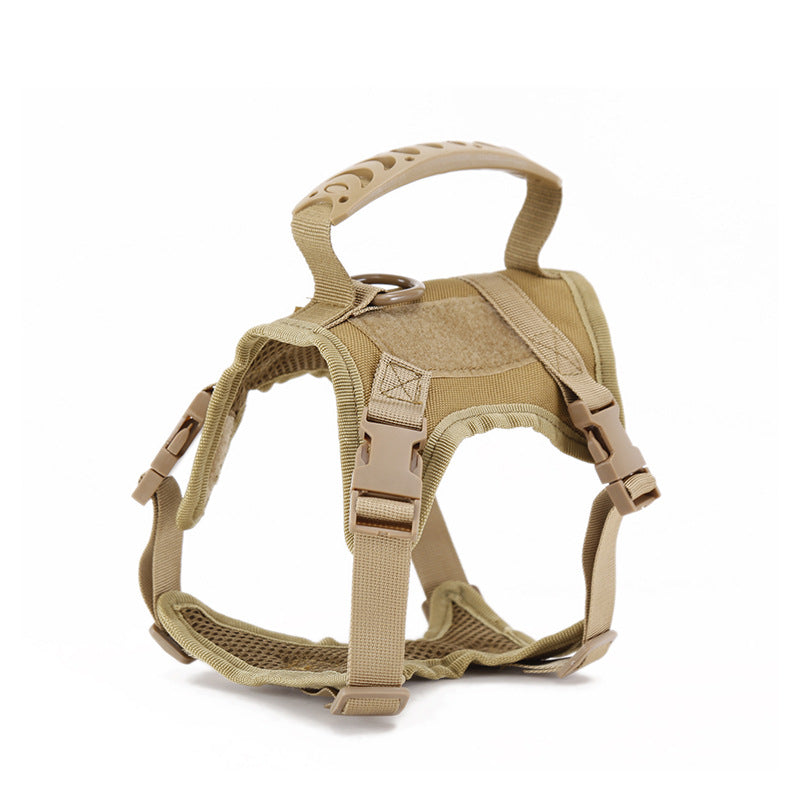 Adjustable Tactical Cat Harness in Black — product detail 3