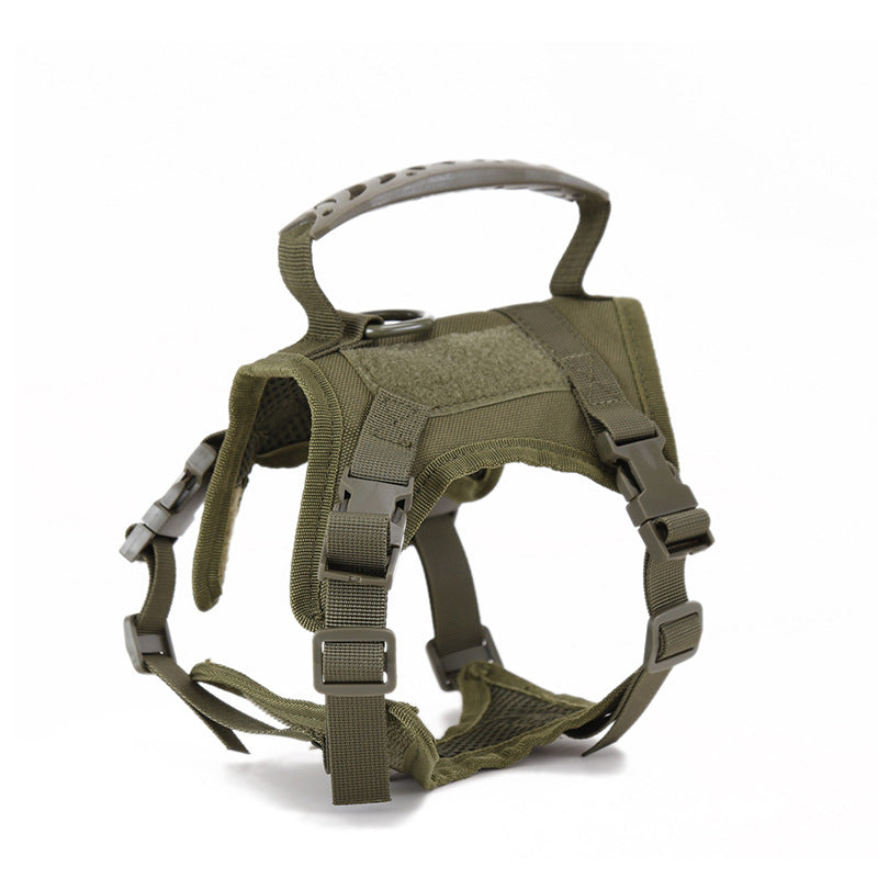 Adjustable Tactical Cat Harness in Black — product detail 5