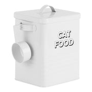 Airtight Metal Cat Food Storage Container — clean background product view