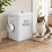 Airtight Metal Cat Food Storage Container — cat-friendly home interior