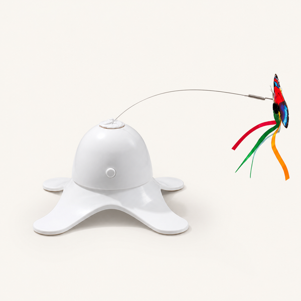 Automatic Rotating Butterfly Cat Toy — clean background product view