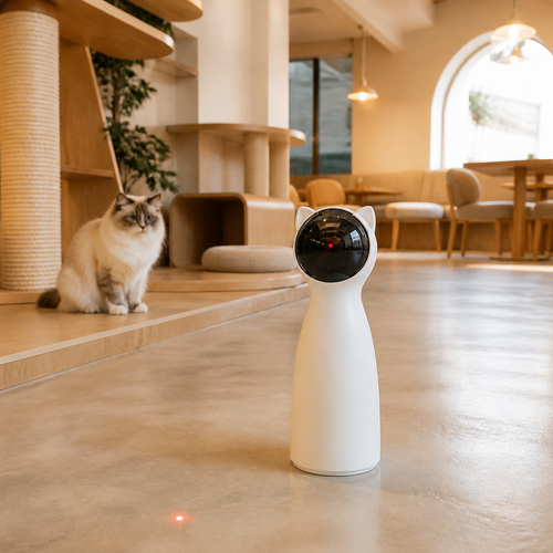 Automatic Rotating Laser Cat Toy for Indoor Enrichment — cat-friendly home interior