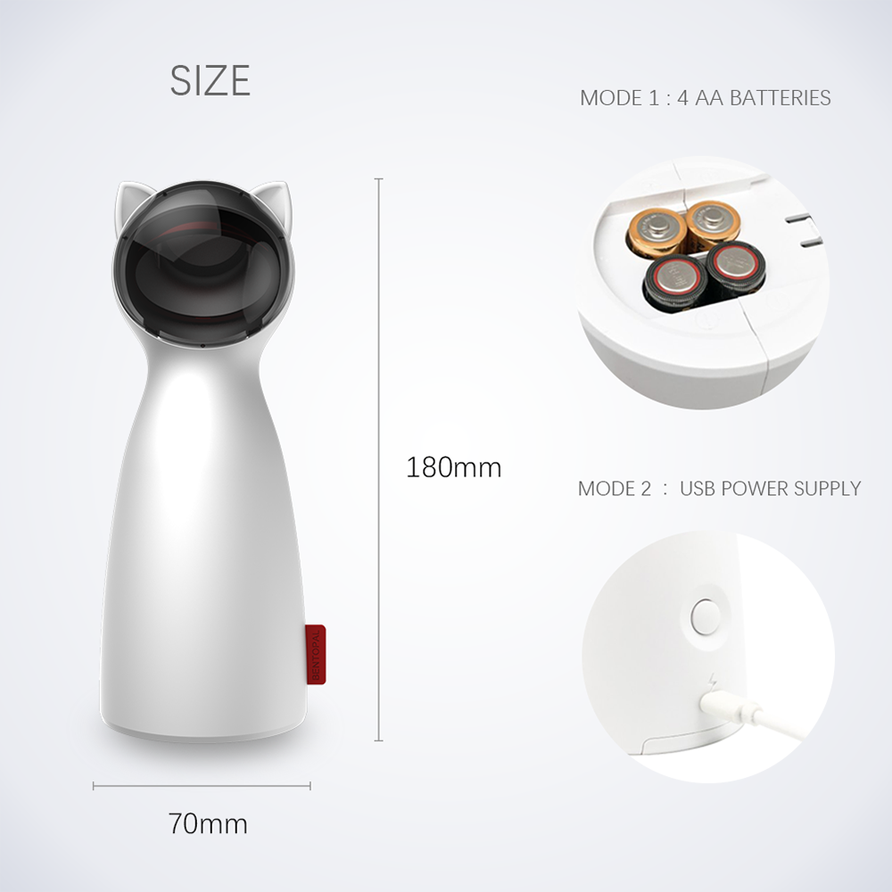 Automatic Rotating Laser Cat Toy for Indoor Enrichment — product detail 2