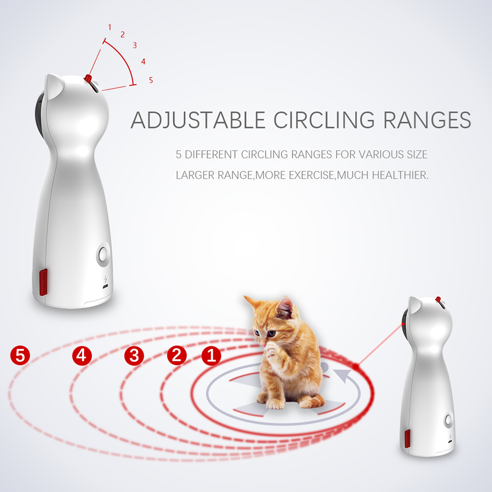 Automatic Rotating Laser Cat Toy for Indoor Enrichment — product detail 4