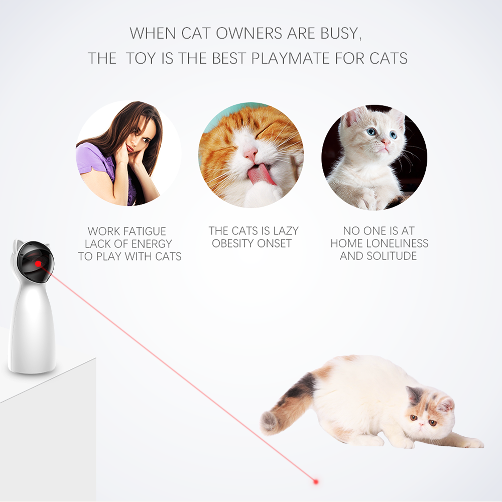 Automatic Rotating Laser Cat Toy for Indoor Enrichment — product detail 5