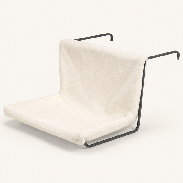 Beige Radiator-Mounted Cat Hammock — clean background product view