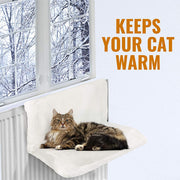 Beige Radiator-Mounted Cat Hammock — product detail 3