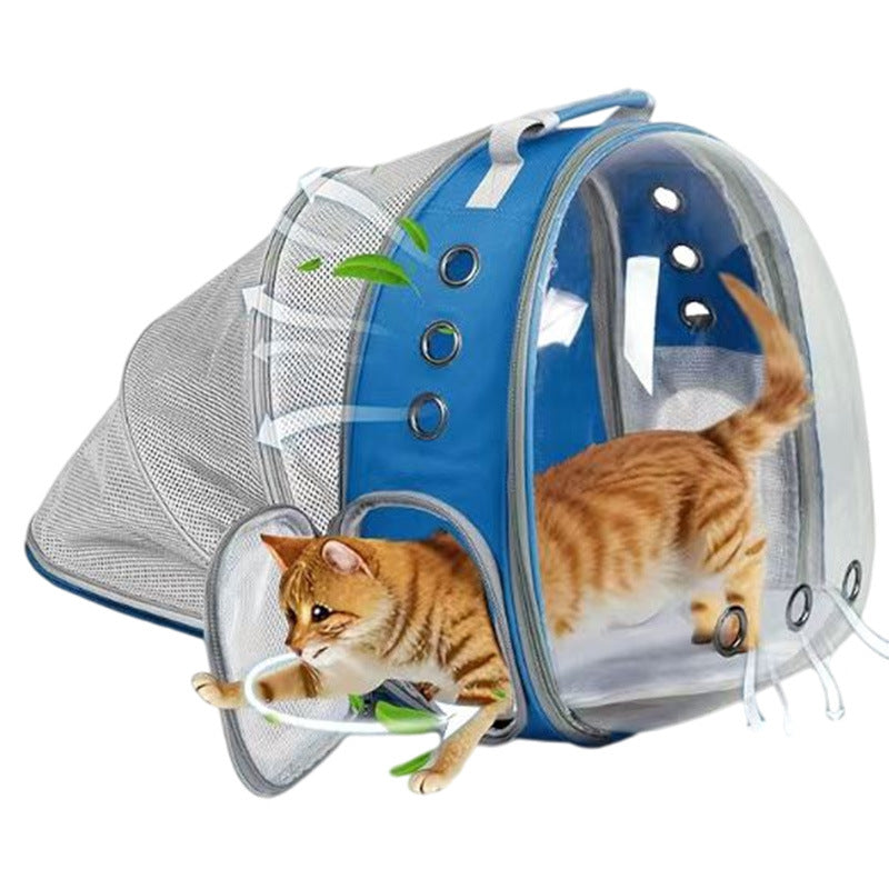 Black Expandable Ventilated Cat Carrier Backpack — product detail 5