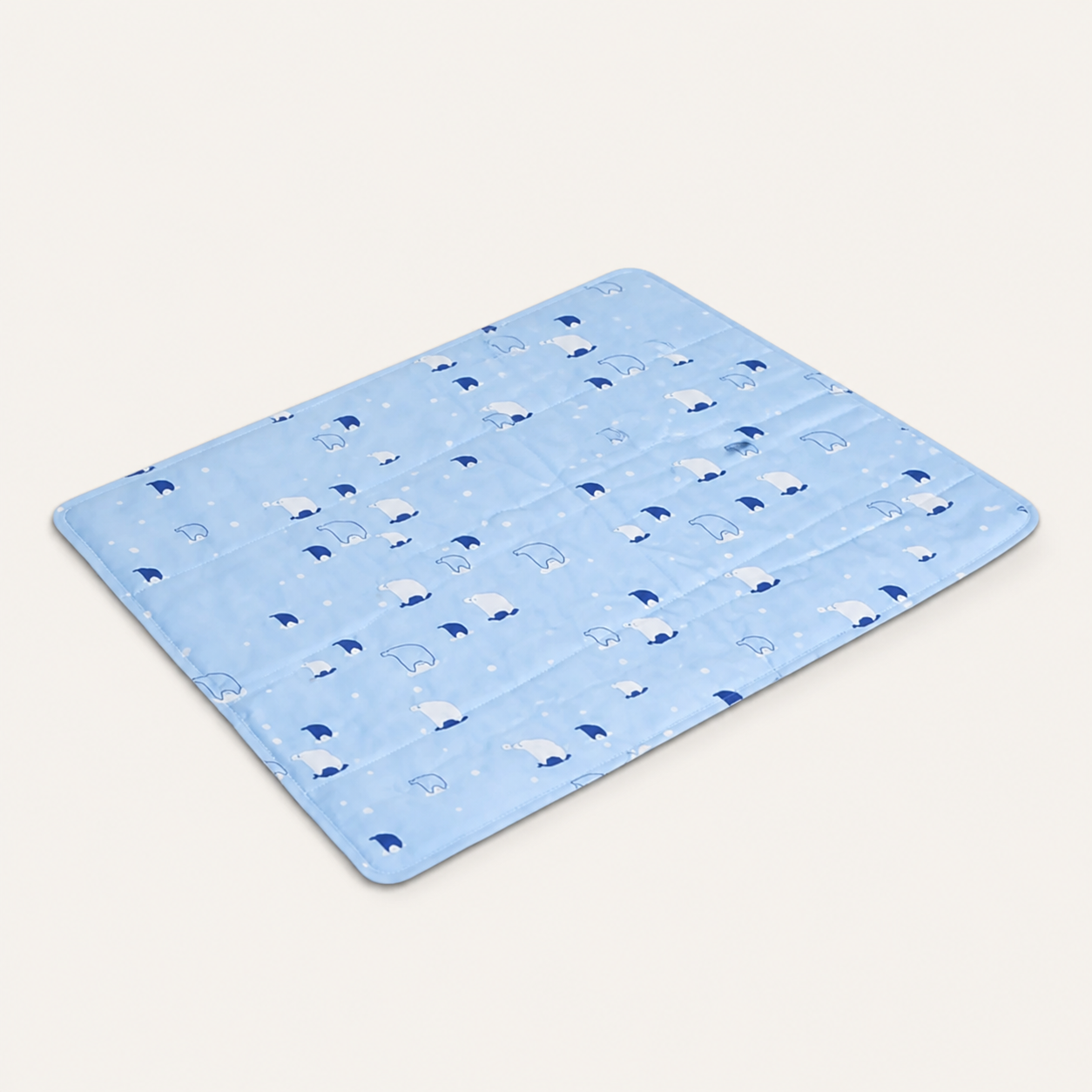 Large Blue Gel Cooling Mat for Cats — clean background product view