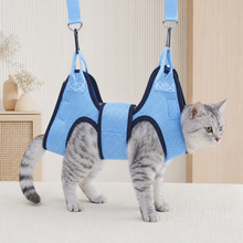 Cat Grooming Hammock for Nail-Trim Support — cat-friendly home interior