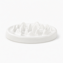 Ceramic Maze Slow-Feeder Bowl for Cats — clean background product view