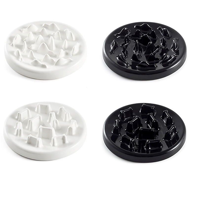 Ceramic Maze Slow-Feeder Bowl for Cats — product detail 2