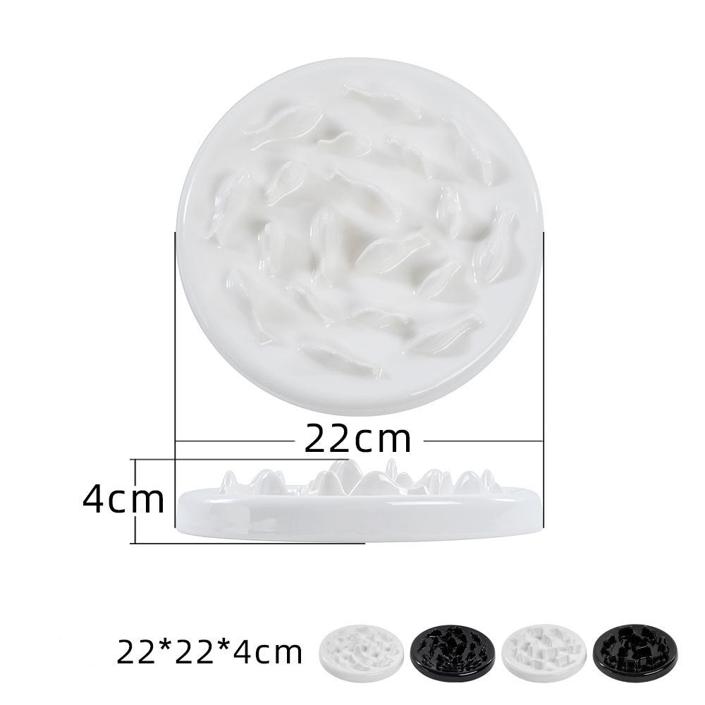 Ceramic Maze Slow-Feeder Bowl for Cats — product detail 3