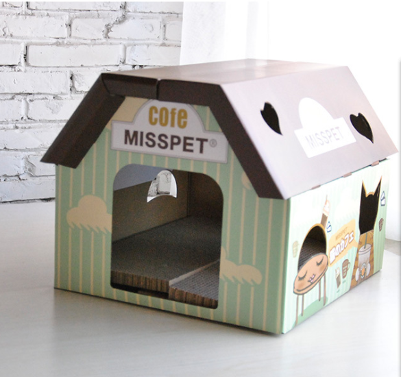 Coffee-House Cardboard Cat Scratcher & Hideout — product detail 2