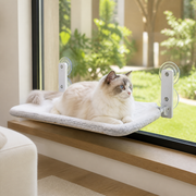 Cordless Foldable Window Cat Perch — cat-friendly home interior