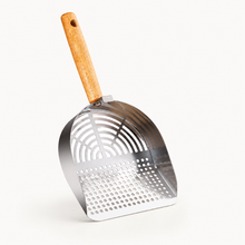 Deep Stainless-Steel Cat Litter Scoop — clean background product view