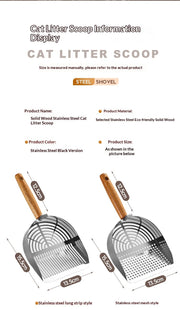 Deep Stainless-Steel Cat Litter Scoop — product detail 10