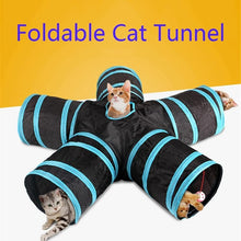 Five-Way Collapsible Cat Tunnel with Peek Window — product detail 1