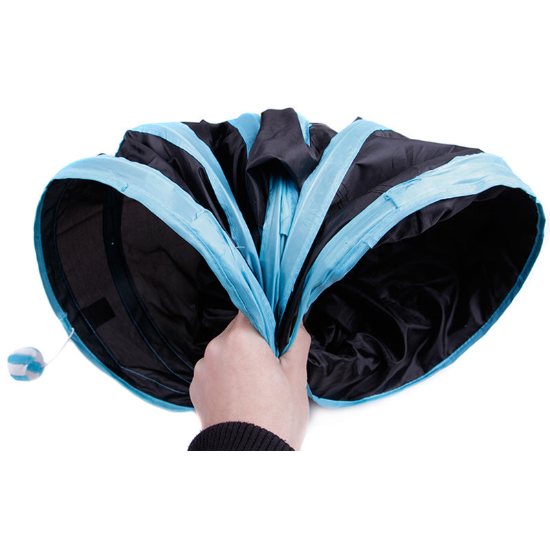 Five-Way Collapsible Cat Tunnel with Peek Window — product detail 2