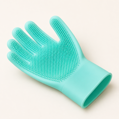 Flexible Silicone Cat Grooming Glove — clean background product view