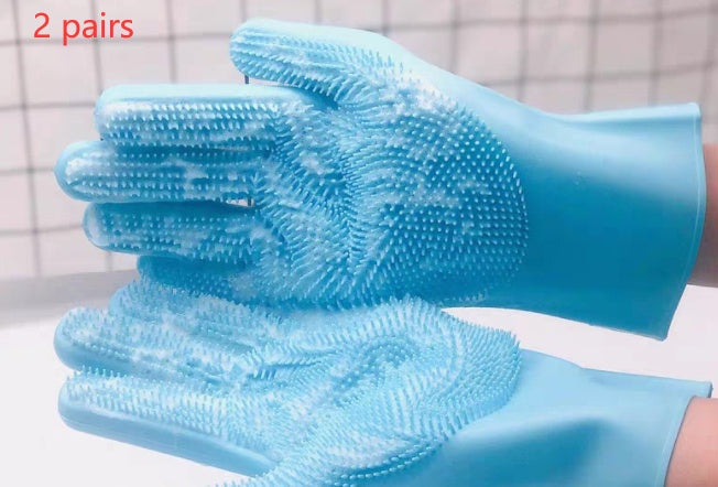Flexible Silicone Cat Grooming Glove — product detail 2
