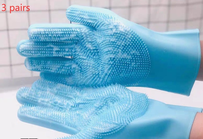 Flexible Silicone Cat Grooming Glove — product detail 5