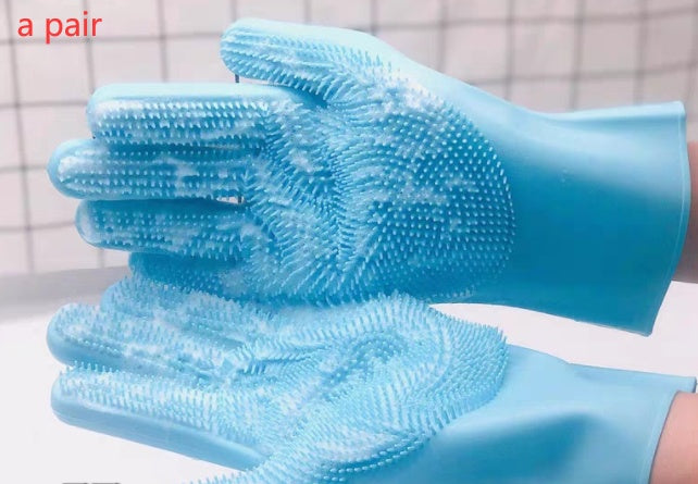 Flexible Silicone Cat Grooming Glove — product detail 7