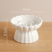 Flower-Shape Elevated Ceramic Slow-Feeder Bowl — product detail 2