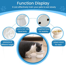 Flower-Shape Elevated Ceramic Slow-Feeder Bowl — product detail 3
