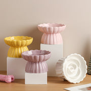 Flower-Shape Elevated Ceramic Slow-Feeder Bowl — product detail 11