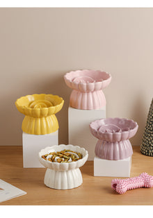 Flower-Shape Elevated Ceramic Slow-Feeder Bowl — product detail 16