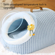 Foldable Cat Cave Bed with Removable Washable Cushion — product detail 5