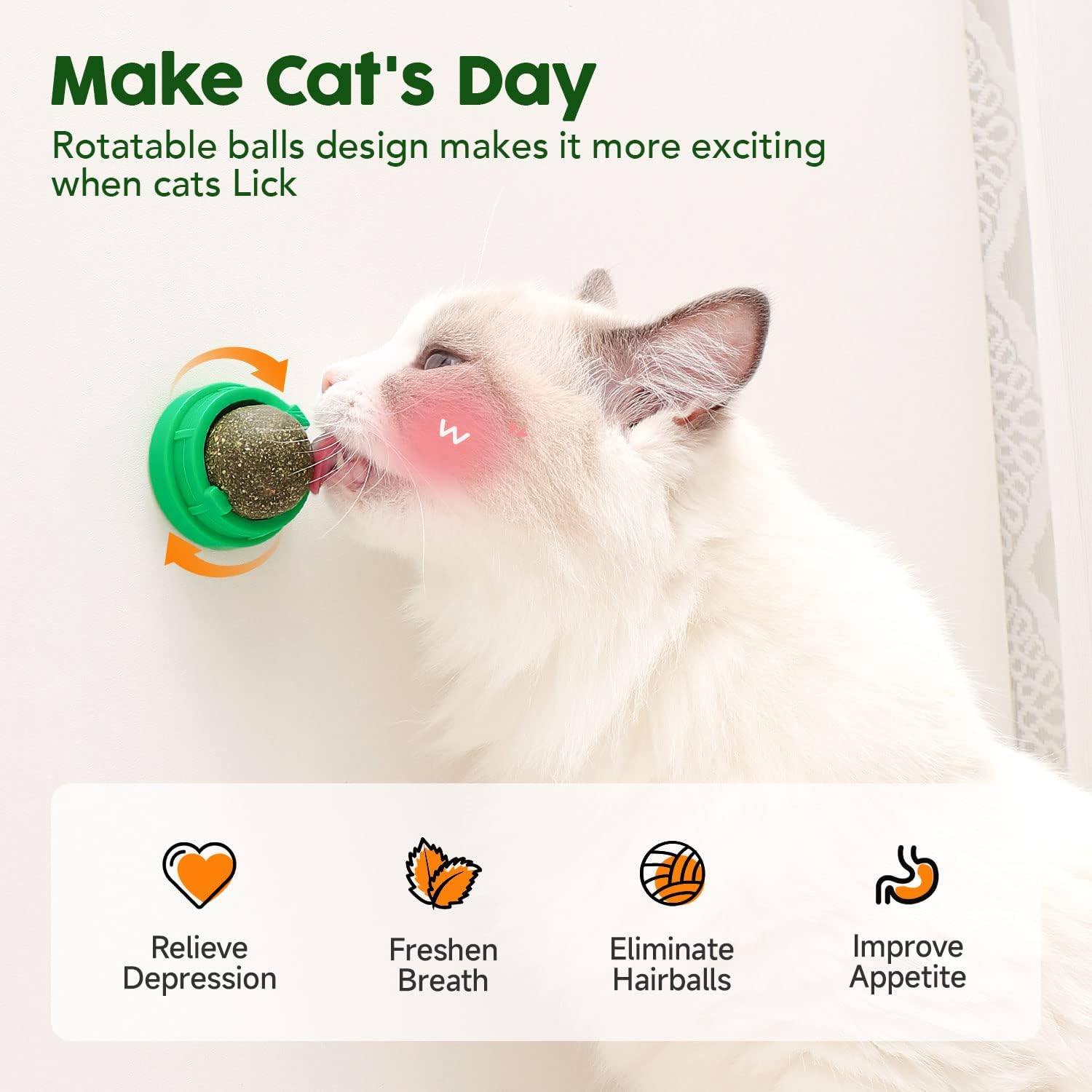 Four-Piece Catnip & Silvervine Wall Ball Set — product detail 6
