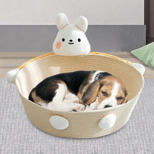 Handwoven Cotton-Rope Cat Basket Bed & Scratcher — product detail 7