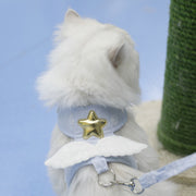 Light-Blue Angel-Wing Cat Harness & Leash Set — product detail 2