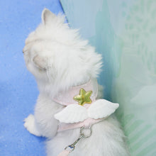 Light-Blue Angel-Wing Cat Harness & Leash Set — product detail 4