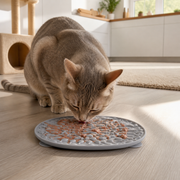 Oval Silicone Cat Lick Mat for Slow Feeding — cat-friendly home interior