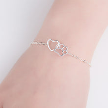 Peach-Heart Cat-Paw Charm Bracelet — product detail 3