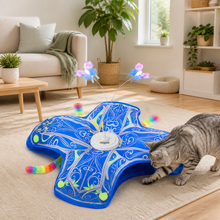 Rechargeable Hide-and-Seek Cat Tunnel Toy in a cat-friendly home interior