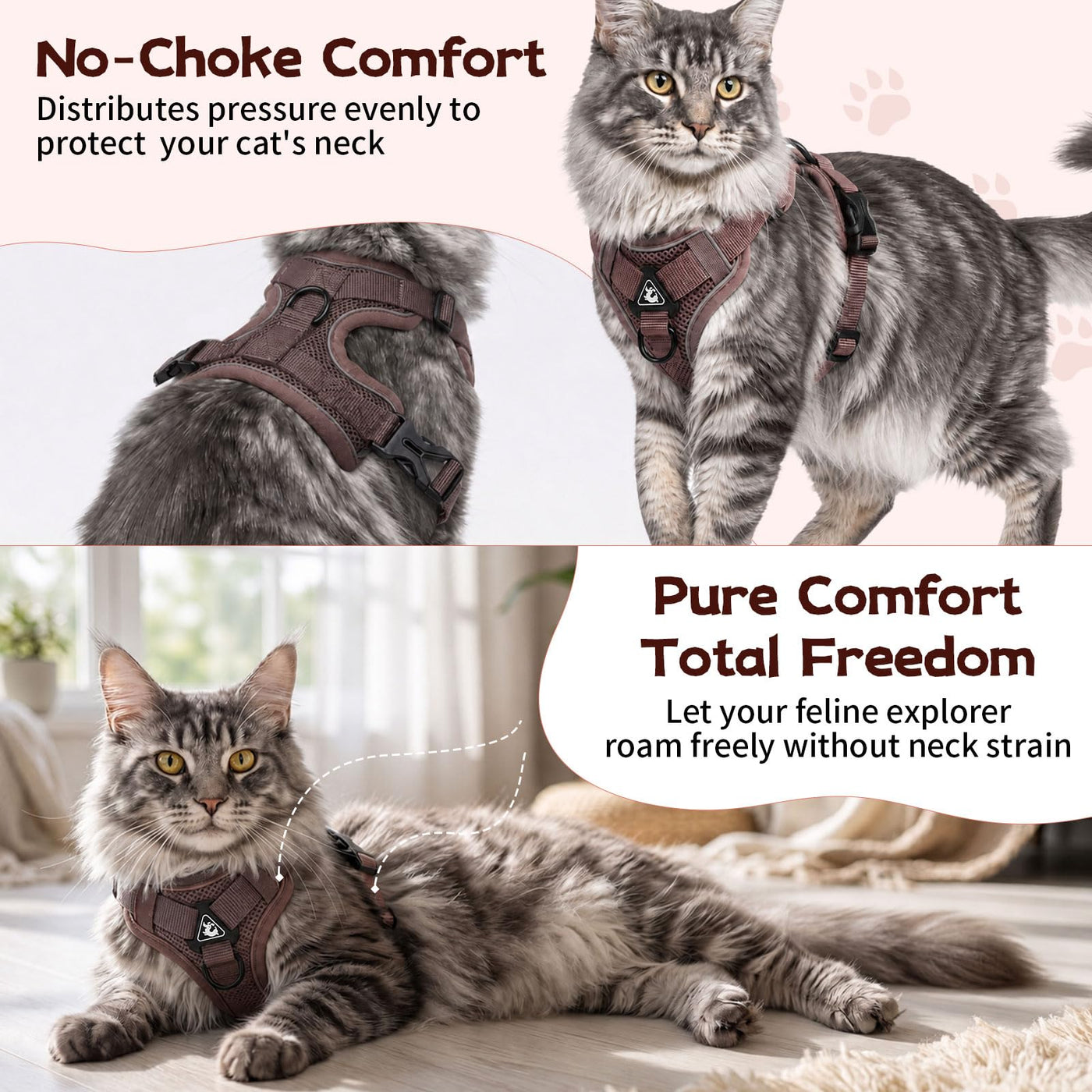 Reflective Mesh Cat Harness and Leash Set — product detail 2